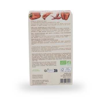 Biscuiterie de Provence, Aperitifkekse BIO rote Paprika und Chili aus Espelette - 90g