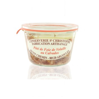 Conserverie Saint-Christophe, Geflügelleberpastete mit Calvados - 270g