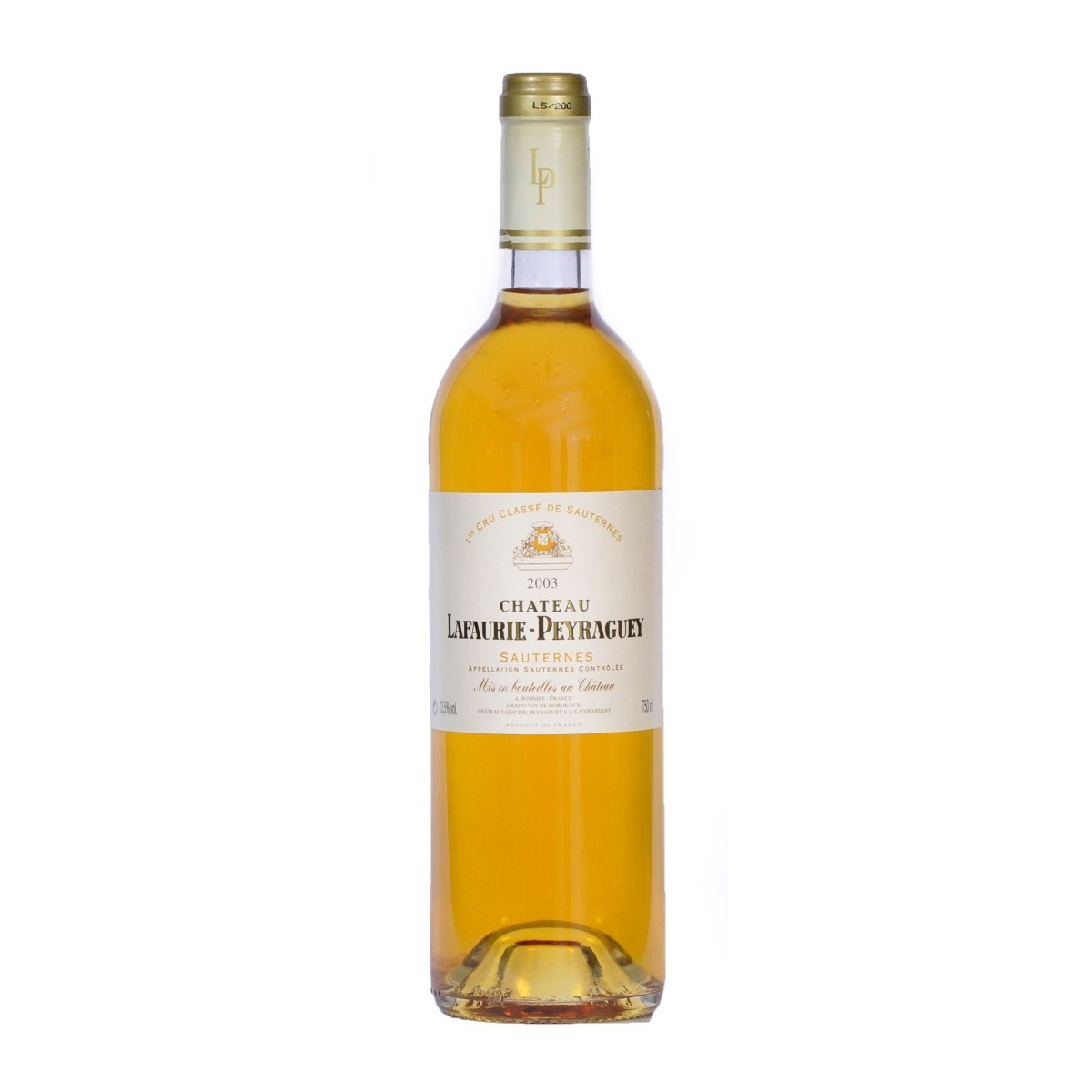 Château Lafaurie Peyraguey 2019, Sauternes 1° Grand Cru Classé - 37,5cl - Parker 92-94+