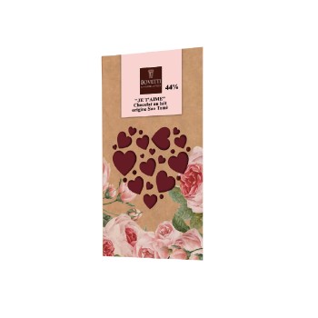 Bovetti, Milchschokolade "Je t'aime" - 100g