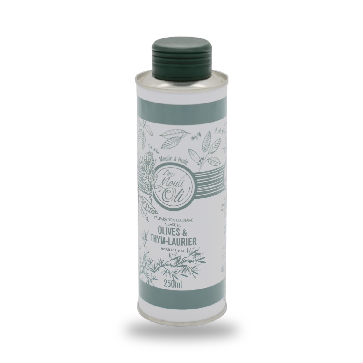 Lou Mouli d'Oli, Olivenöl mit Thymian und Lorbeer - 25cl - RAUSVERKAUF