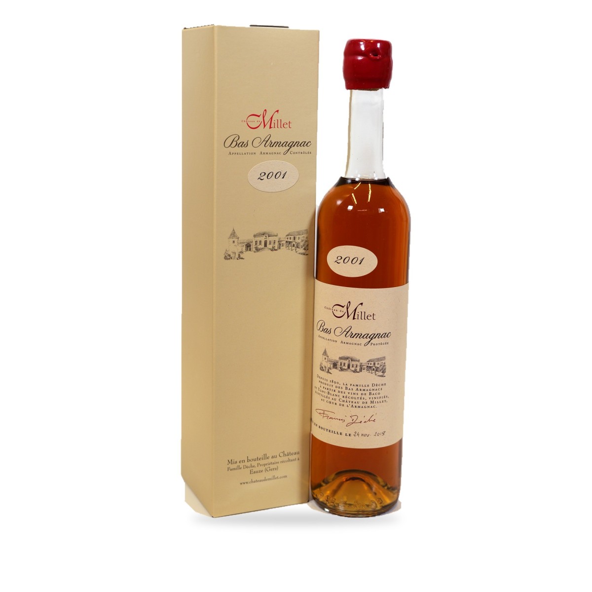 Château de Millet, Bas-Armagnac 2001 - 50cl