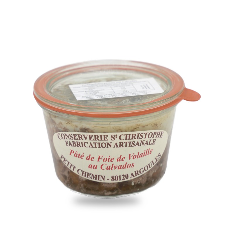 Conserverie Saint-Christophe, Geflügelleberpastete mit Calvados - 270g