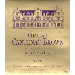 Château Cantenac Brown 2012, Margaux 3° Grand Cru Classé - Parker 88+