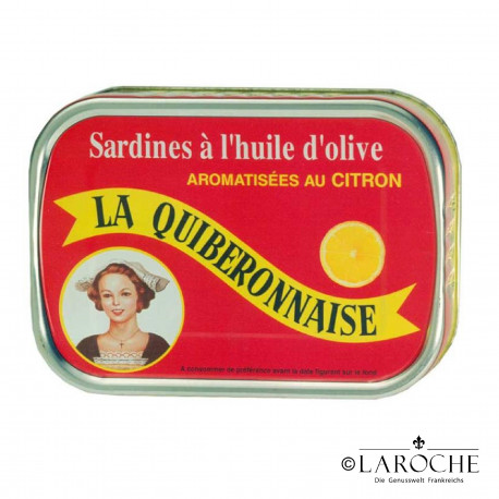 La Quiberonnaise, Sardines in extra virgin olive oil flavoured with lemon