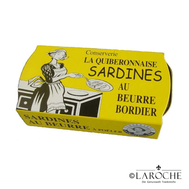 La Quiberonnaise, Sardinen in Bordier Butter (zum Anbraten)