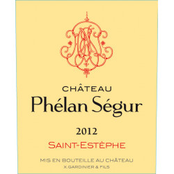 Château Phélan Ségur 2012, Saint-Estèphe - Parker 87