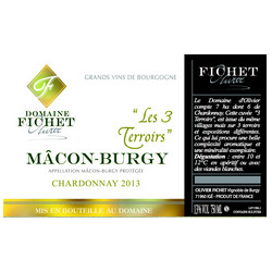 Fichet, Mâcon Burgy - Les 3 Terroirs 2020 - PRODUIT SOLDÉ