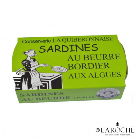 Sardines in Bordier butter and seaweeds (ready-to-fry) - La Quiberonnaise