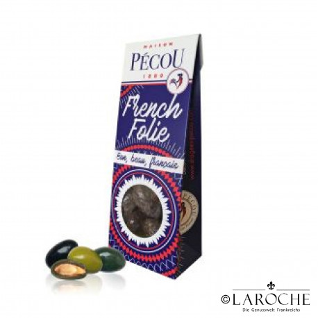 Maison Pécou, Roasted almonds coated with chocolate "Olives du Sud"