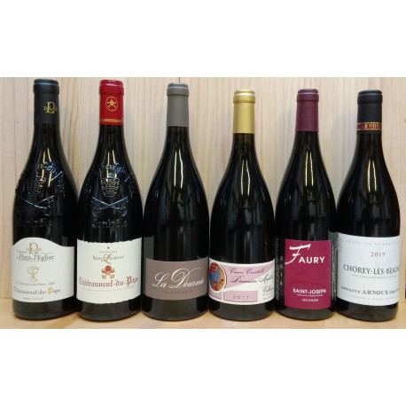 Assorti Dégustation - Assortiment de 6 vins rouges favoris du Sud de la  France (6 x 0,75L) : : Epicerie