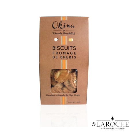 Okina, Artisan biscuits with pure sheep cheese AOP Ossau-Iraty