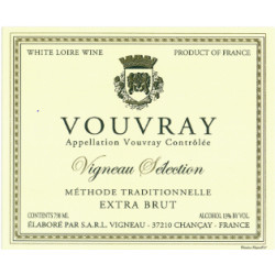Domaine Vigneau-Chevreau, Vouvray méthode traditionelle Extra Brut - BIO