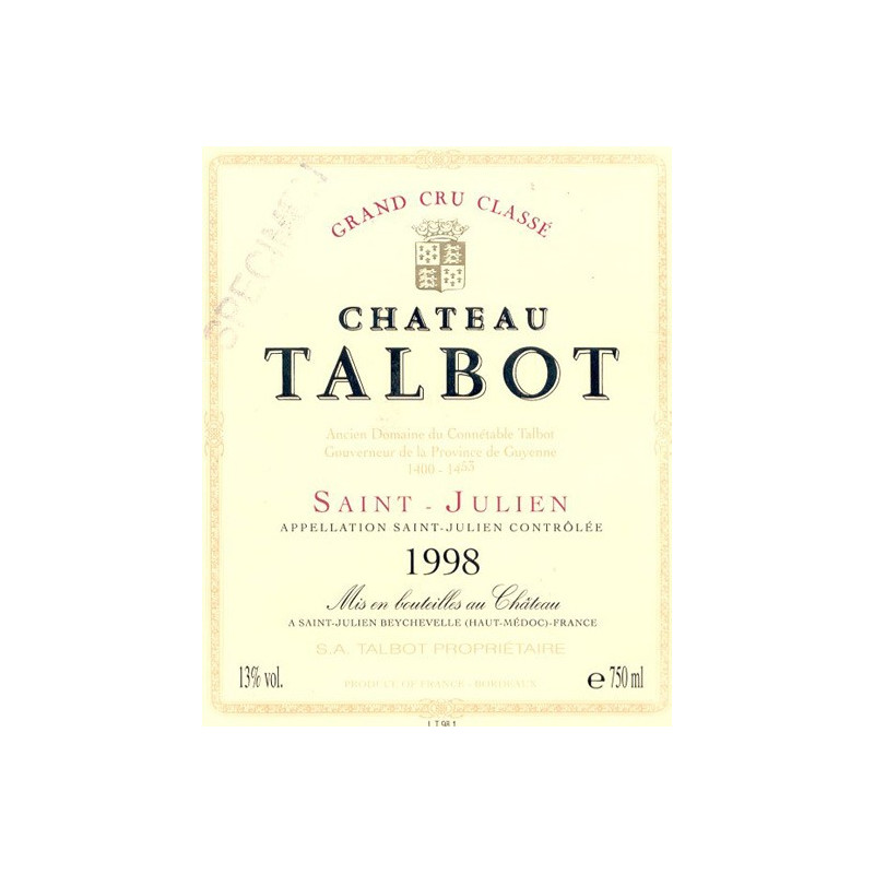 Château Talbot, Saint-Julien