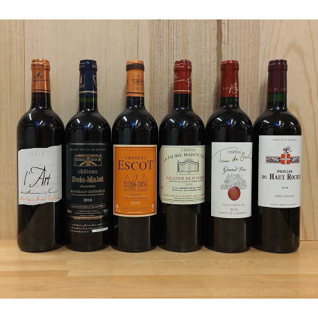 Probepaket 8: Bordeaux Rotweine von 15,- bis 25,-