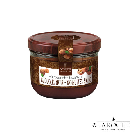 Bovetti,Pâte à tartiner chocolat noir  noisett