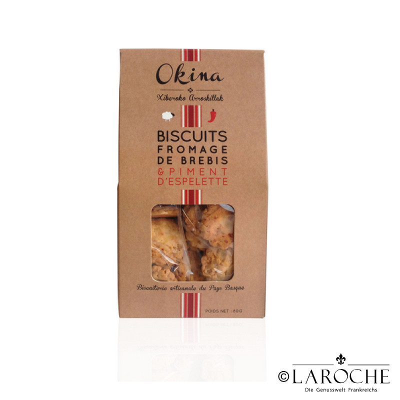 Okina, Biscuits fromage de brebis et piment d'Espelette AOP