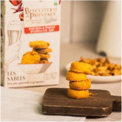 Biscuiterie de Provence, Aperitifkekse BIO rote Paprika und Chili aus Espelette - 90g