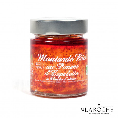 Savor & Sens, Moutarde Piment d'Espelette et Huile d'olive