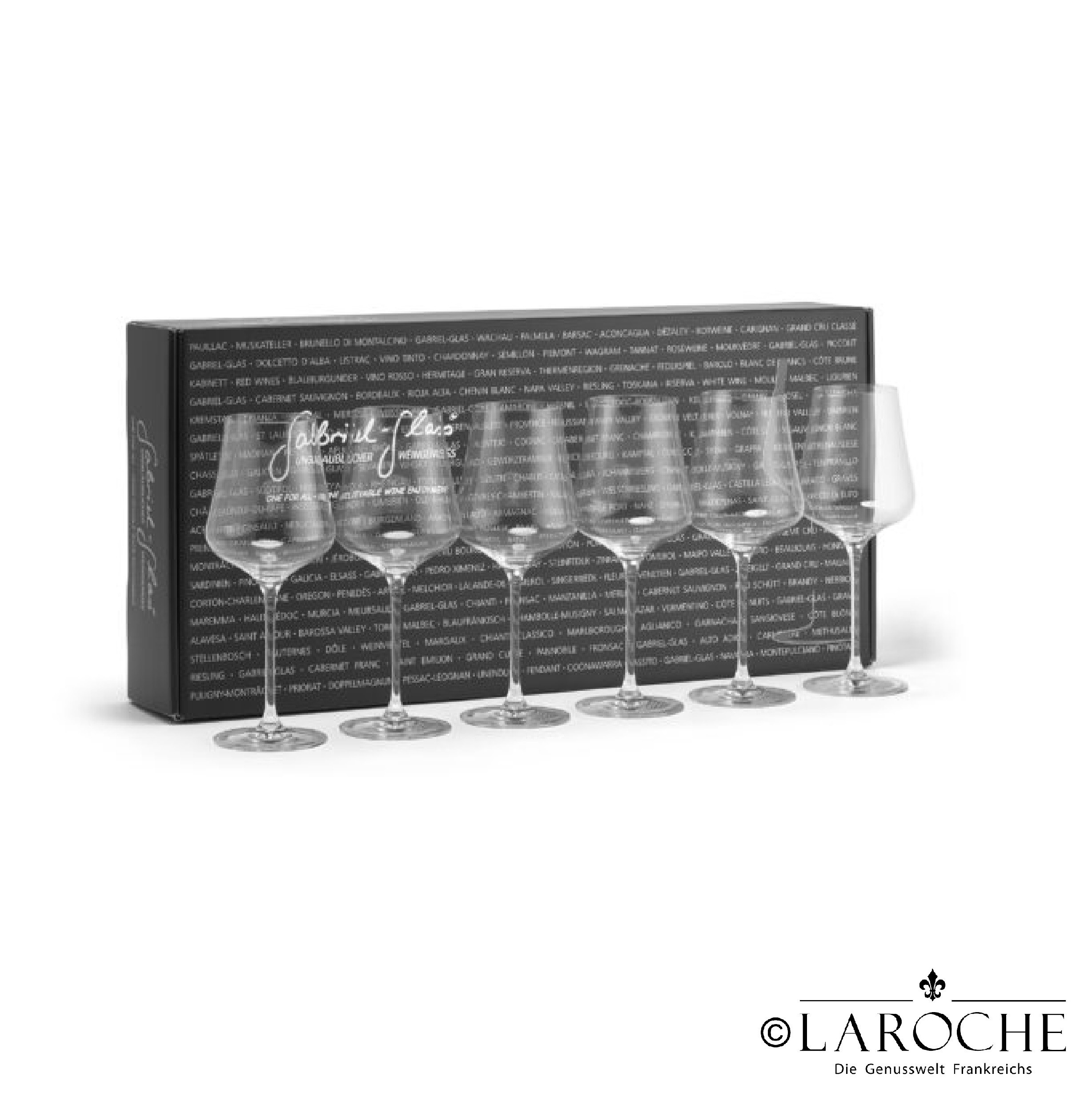 Gabriel Glas, one-for-all Weinglas, mundgeblasen 6er-Geschenkset, 540ml