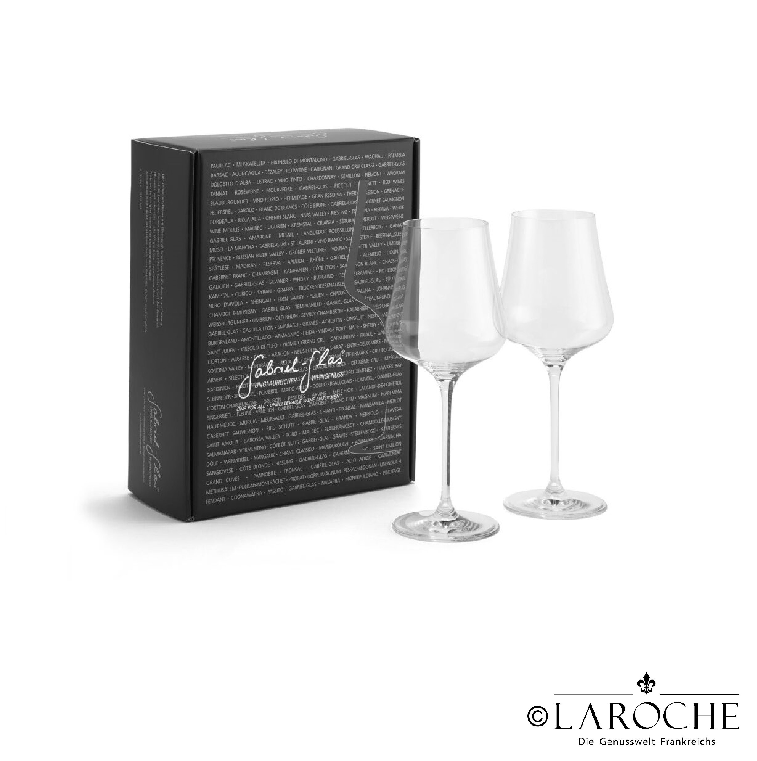 Gabriel Glas, one-for-all Weinglas, mundgeblasen 2er-Geschenkset, 540ml