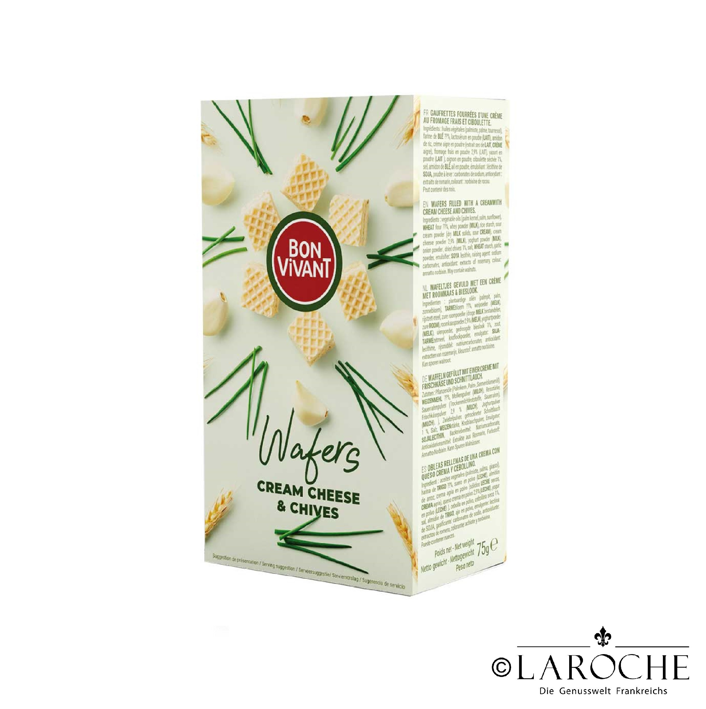 Bon Vivant, Waffeln - Frischkäse & Schnittlauch Füllung - 75g