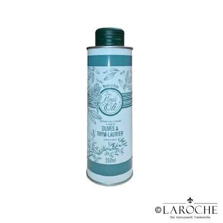 Lou Mouli d'Oli, olive oil with thyme and bay leaves