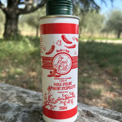 Lou Mouli d'Oli, olive oil with Espelette chili - 25cl