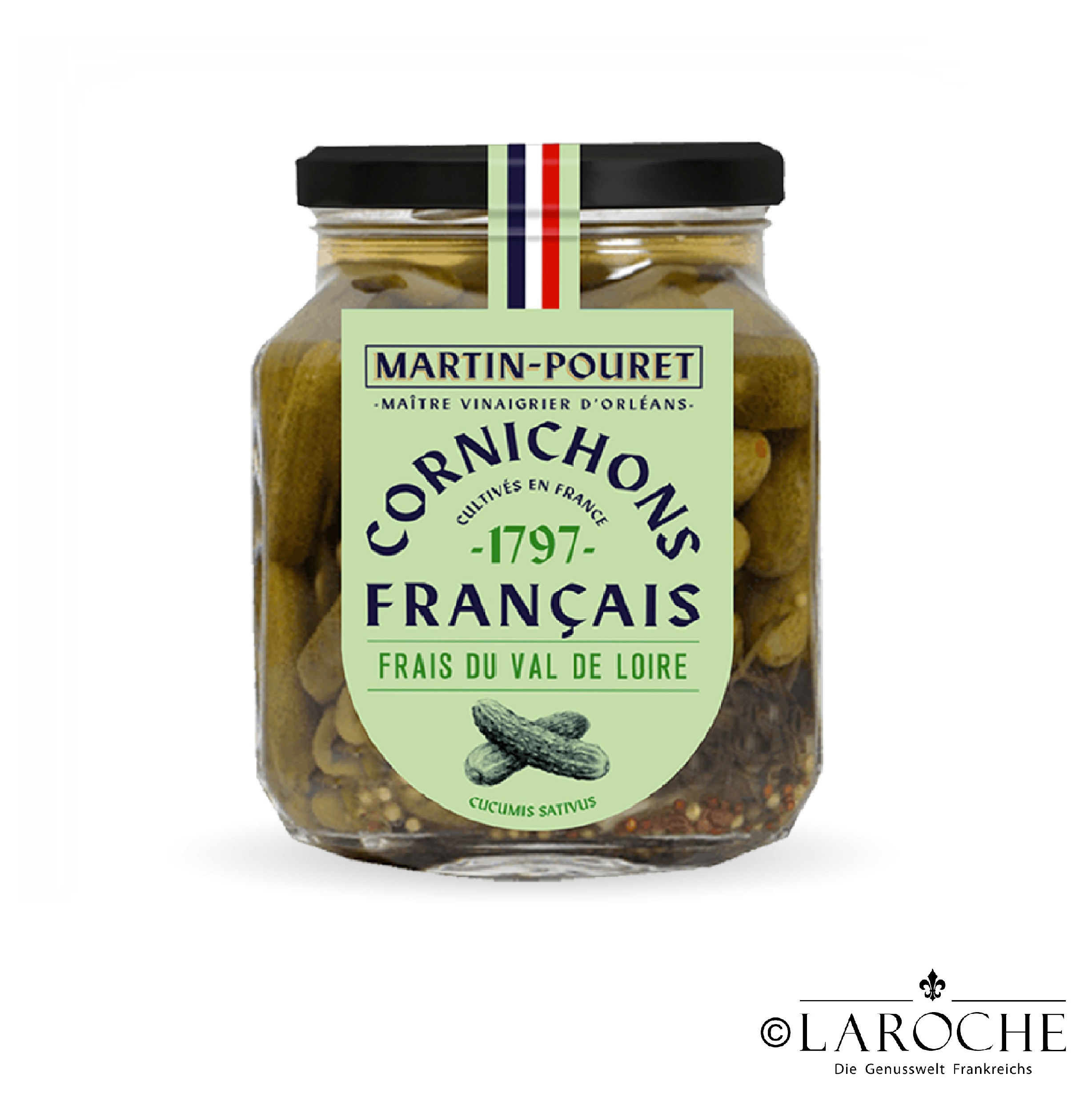 Martin-Pouret, Extrafrische Essiggurken aus Orléans - 270g