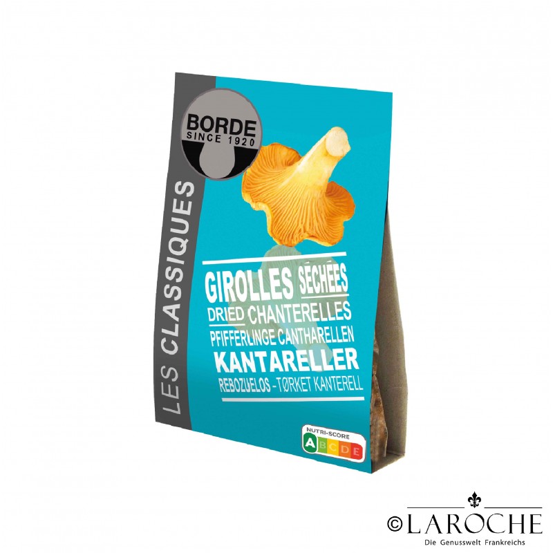 Borde, getrocknete Pfifferline