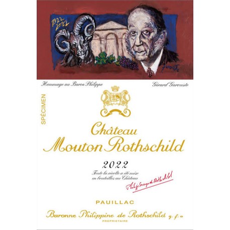 Château Mouton Rothschild 2022, Pauillac 1° Grand Cru Classé - Parker 97