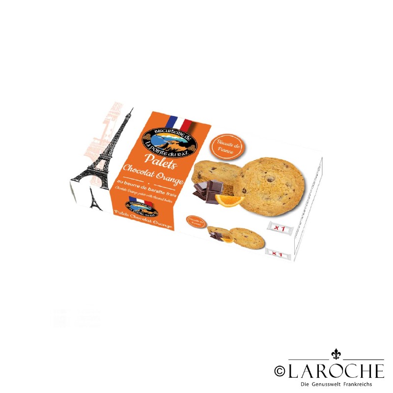 Biscuiterie de la Pointe du Raz, Palets mit Orange und Schokolade