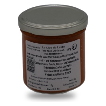 Le Clos de Laure, Paprikacreme mild, 130 gr