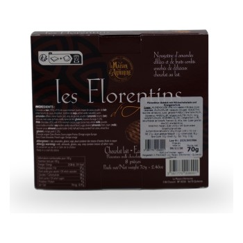 La Maison d'Armorine, Florentiner - Milchschokoladentaler mit Orangenschale - 70g