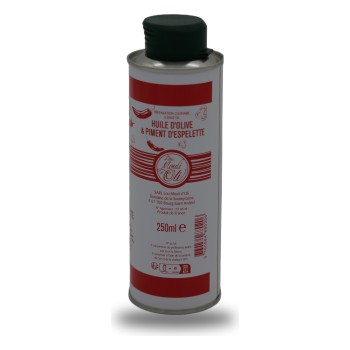 Lou Mouli d'Oli, olive oil with Espelette chili - 25cl
