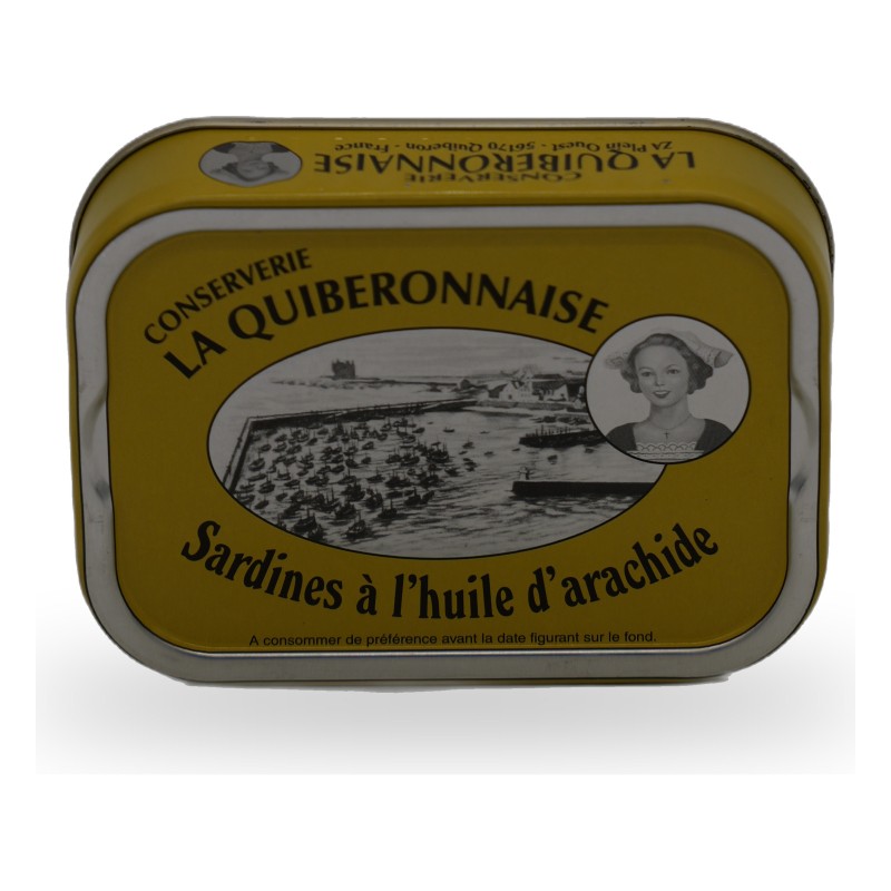 La Quiberonnaise, Sardines in Peanut oil - 115g