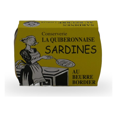 La Quiberonnaise, Sardinen in Bordier Butter (zum Anbraten) - 115g