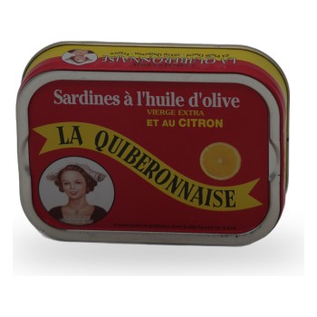 La Quiberonnaise, Sardines in extra virgin olive oil flavoured with lemon - 115g