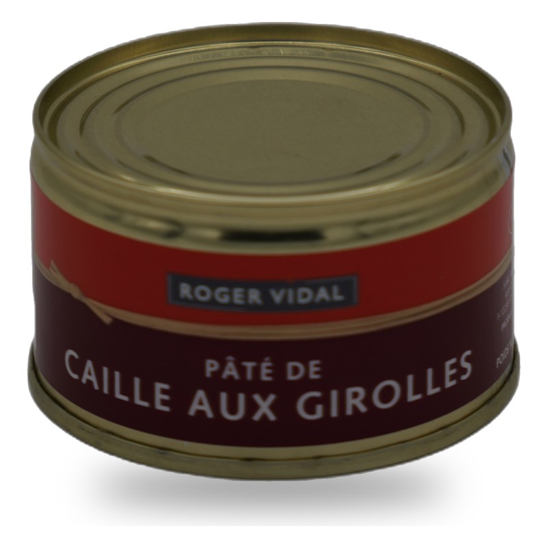 Roger Vidal, Wachtelpastete mit Pfifferlingen - 125g