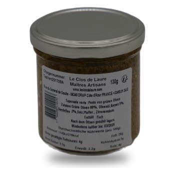 Le Clos de Laure, Green Tapenade - 130g