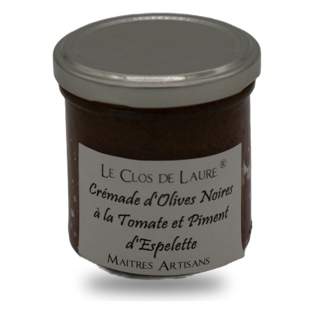 Le Clos de Laure, Preparation of Black Olives with Chili from Espelette, 130 g