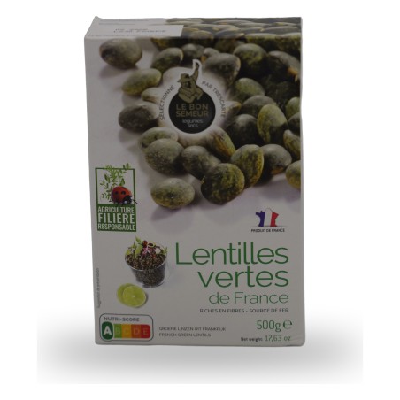 Le Bon Semeur, French Green Lentils - 500g