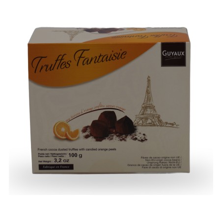 Guyaux, Truffes fantaisie aux écorces d'orange - 100g