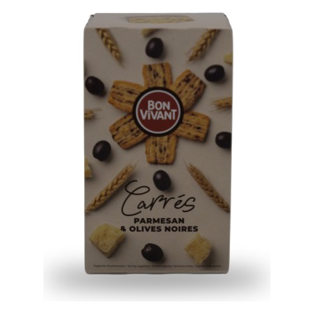 Bon Vivant, Carrés Olive & Parmesan - 70g