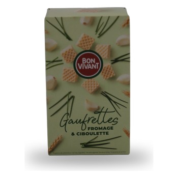 Bon Vivant, Gaufrettes fromage & ciboulette - 90g