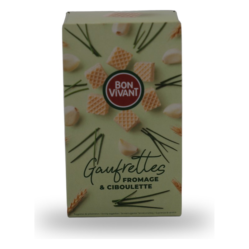 Bon Vivant, Wafers cream cheese & chives - 75g