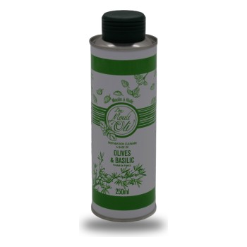 Lou Mouli d'Oli, Olivenöl mit Basilikum - 25cl