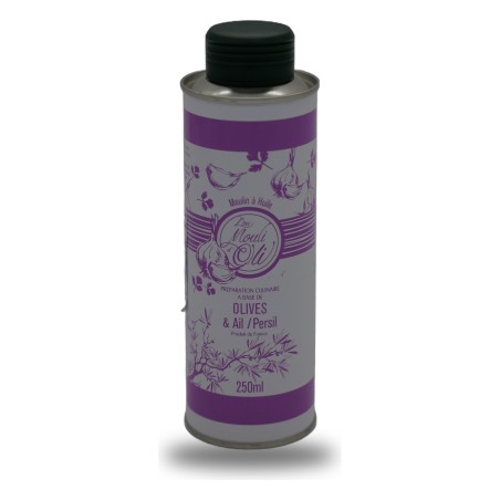 Lou Mouli d'Oli, olive oil with garlic and parsley - 25cl