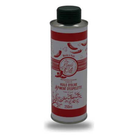 Lou Mouli d'Oli, olive oil with Espelette chili - 25cl