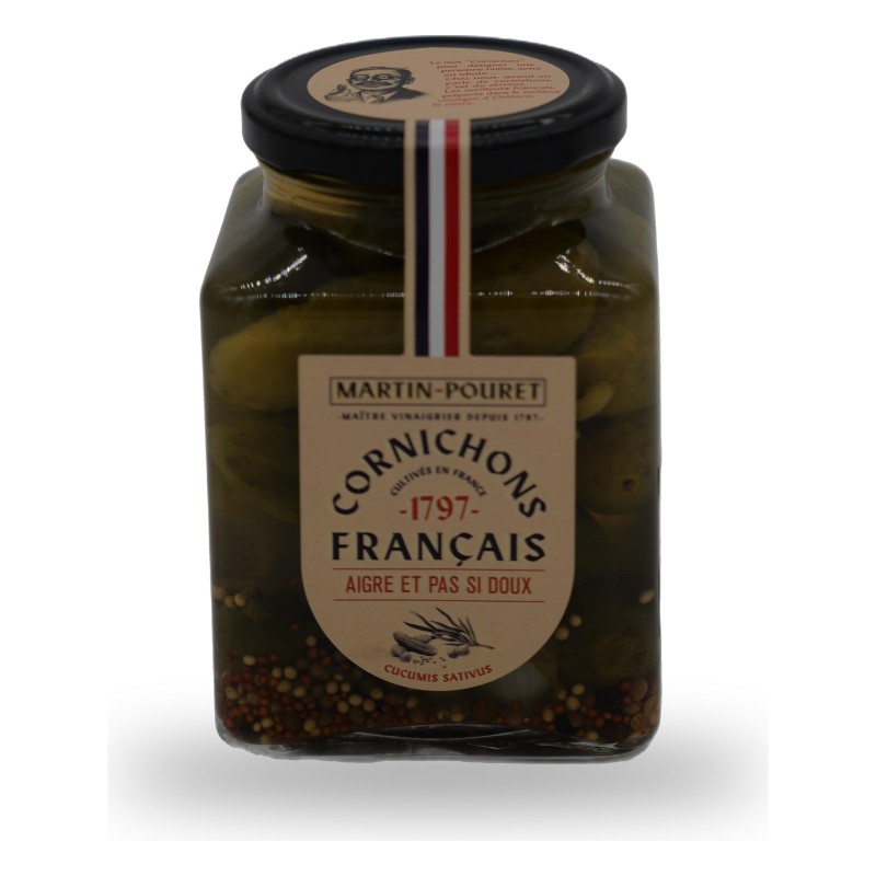 Martin-Pouret, Cornichons francais aigre et pas si doux - 270g